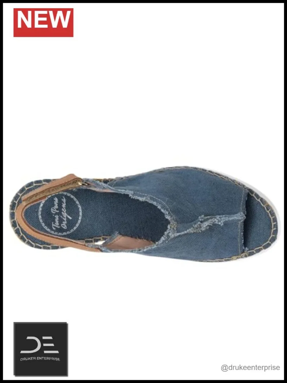 Toni Pons Lugano Wedge Sandals Leather Espadrille Slingback